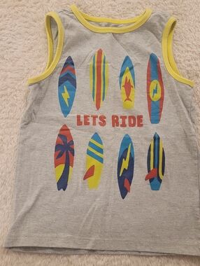 Hatley tank with surf graphic 4t